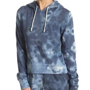 Threads 4 Thought NWT Women's Blue Tie Dye Hoodie Hooded Sweatshirt Size XS